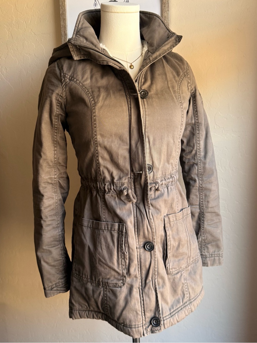 Sherpa lined utility jacket